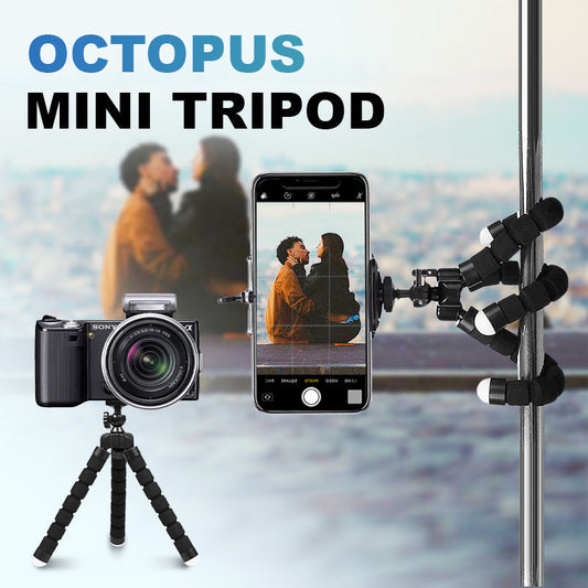 Octopus Mini Tripod – The Ultimate Flexible Phone & Camera Stand for Travel & Vlogging! 🌍✨