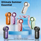 🌀Diesen Sommer für nur 💨Mini-Ventilator mit LED-Anzeige –👍Turbo-Ventilator mit 5 Stufen im Taschenformat.✨Über USB aufladbar, schnelle Abkühlung für unterwegs und beim Schminken. Das perfekte Geschenk. Tragbare Abkühlung