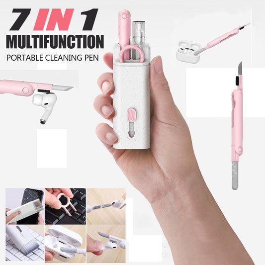 ✨ 7-in-1 Multifunctional Portable Cleaning Pen – The Ultimate Gadget for Spotless Screens, Keyboards & More! 📱💻⌨️
