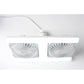 🌬️✨ Doppelter Deckenventilator mit LED-Beleuchtung – modernes Design mit Fernbedienung für Wohn- und Schlafzimmer