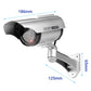 Outdoor Solar-Powered Simulated Security Camera with Flashing LED Light