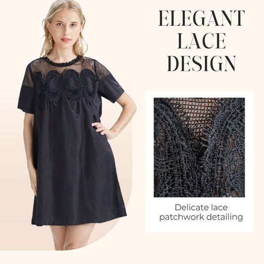 Women’s Stylish Solid Color Mini Dress