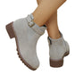 🔥Women's Solid Elastic Low Heel Ankle Boots