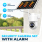Solar-Power Wireless Security Camera Set with Alarm