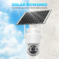 Solar-Power Wireless Security Camera Set with Alarm