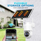 Solar-Power Wireless Security Camera Set with Alarm