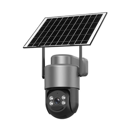 Solar-Power Wireless Security Camera Set with Alarm