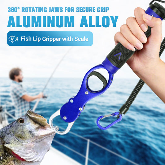 🎣Hot Sale Clearance Sale 80% OFF💥Aluminum Alloy Fish Lip Gripper with Scale