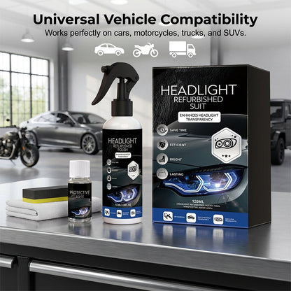 🚗 KAUFE 2, ERHALTE 1 GRATIS! ✨ Profi-Scheinwerfer-Set – Entfernt Gelbstich, UV-Schutz, Einfach 💎