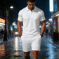 🔥 Zweiteiliges Sommer-Set für Herren 👨 Polohemd & Shorts – Ein komplettes Outfit