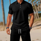 🔥 Zweiteiliges Sommer-Set für Herren 👨 Polohemd & Shorts – Ein komplettes Outfit