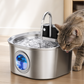 🐱 50% RABATT! 💧 3,2L Edelstahl-Trinkbrunnen für Katzen & Hunde – Kabellos & mit Filter – Leise, hygienisch & leicht zu reinigen – perfekt für frisches Wasser den ganzen Tag 🐶✨