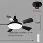 Sockel-Deckenventilator mit Fernbedienung