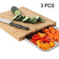 🔪 50% RABATT! 🥗 Holzschneidebrett mit ausziehbaren Schalen – Integrierte Auffangschalen, stabil & platzsparend – Perfekt für präzises Schneiden & einfaches Servieren 🪵