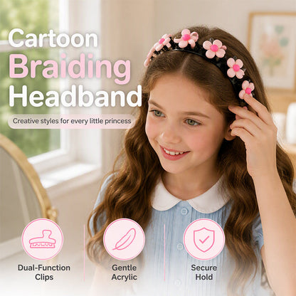 🎀✨ Kinder-Haarband mit 13 süßen Motiven & dekorativen Mini-Clips – perfekt für kleine Prinzessinnen 👑💖